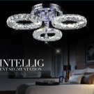 Elegant Circle Diamond Crystal Chandelier Modern Home Decor