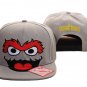 Oscar The Grouch Baseball Cap hat Snapback Sesame Street Adult Gray-NEW