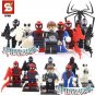 Spiderman Marvel 8pc Mini Figures Building Blocks Minifigures set