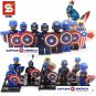 Captain America 8pc Mini Figures Building Blocks Minifigures Block Build Set STANDARD PLUS SHIPPING