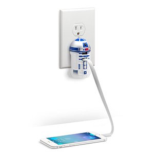 R2-D2 USB WALL CHARGER PLUG STAR WARS GREAT GIFT NEW