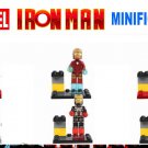 Iron Man Marvel 6pc Mini Figures Building Blocks Minifigures Block Build Set