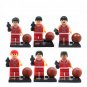 Slam Dunk Players 6pcs Mini Figures Building Blocks Minifigures Block Build Set Basketball