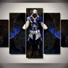 Assassins Creed Gaming 5pc Wall Decor Framed  Oil Painting Bedroom Art