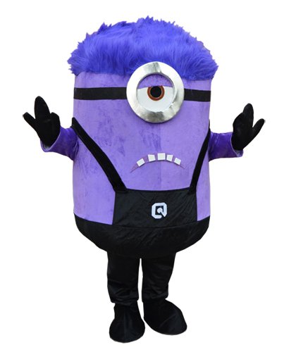 Purple Minion Mascot Costume Despicable Me Character Adult