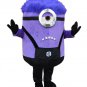 Purple Minion Mascot Costume Despicable me Character Adult