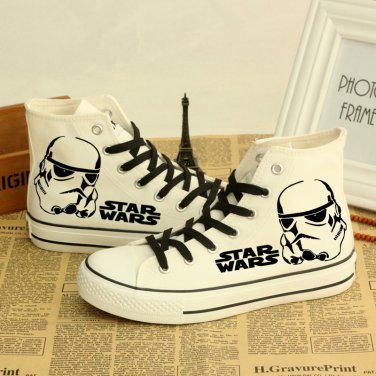 Star Wars Casual Shoes White with Stormtrooper Pair New
