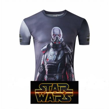 Star Wars  Compressed Short sleeve fitting shirts Adult Size Design 5