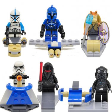 Star Wars Storm Troopers 6pc Mini Figures Building Blocks Minifigures Block Build Set