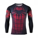 Spiderman Compressed Long sleeve fitting shirts Adult Size Design Superhero