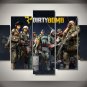 Dirty Bomb Gaming 5pc Wall Decor Framed Oil Painting Bedroom Art
