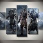 The Witcher Wild Hunt Gaming 5pc Wall Decor Framed Oil Painting Bedroom Art