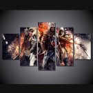 Assassins Creed Gaming 5pc Wall Decor Framed  Oil Painting 2 Bedroom Art