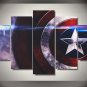 Captain America Shield Framed 5pc Oil Painting Wall Decor Comics Superhero