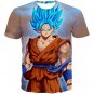 Dragon Ball Z Goku 3D T Shirt Anime Super Saiyan Adult  Multiple Sizes