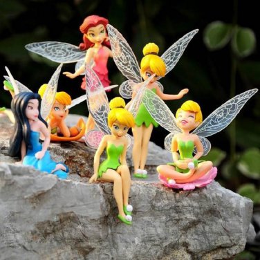 Tinkerbell 6pcs set Figure Anime Figurines Disney toys