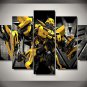 Transformer Bumblebee Character 5pc Wall Decor Framed  Oil Painting