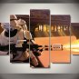 Star Wars Movie Character  Storm Trooper Clone 5pc Wall Decor Framed Oil Painting