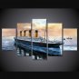 Titanic Movie Framed 5pc Oil Painting Wall Decor HD
