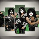 Kiss Band 5pc Wall Decor Framed Oil Painting Hollywood Music Artist