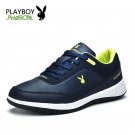 PLAYBOY Mens Casual Shoes Tennis Genuine Leather Shoes