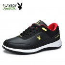 PLAYBOY Men Lace up Casual Shoes  Genuine Leather Shoes Shock Absorption