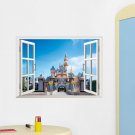 Cinderella Sleeping Beauty Castle Wall Decal 20"x28" Design Disney Vinyl Design 4