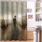 The Walking Dead Shower Curtain Horror Series Hollywood Design Series scene