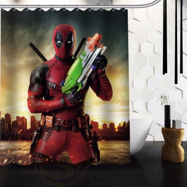 Deadpool Shower Curtain Series Hollywood Design 2