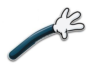 Mickey Mouse White Glove Arm Wiper Attachment Super Cool  Disney