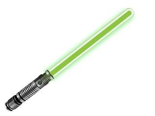 Green Light Saber Reflective Glow Wiper Attachment  Star Wars Super Cool NEW