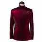 Red Wine Double Breasted Tuxedo Suit Luxury Attire Coat, Pants and Tie -XS to 6xl