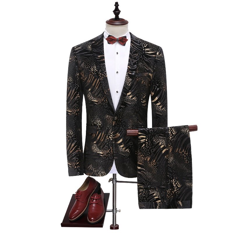 black and gold tuxedo shoes