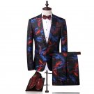 Mens Fish Splash Tuxedo Suit Luxury Attire Coat and Pants M to 4xl Sale Ends SOON