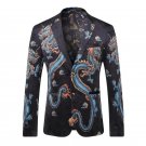 Chinese Dragon Design Tuxedo Suit Luxury Attire Men's blazer Coat