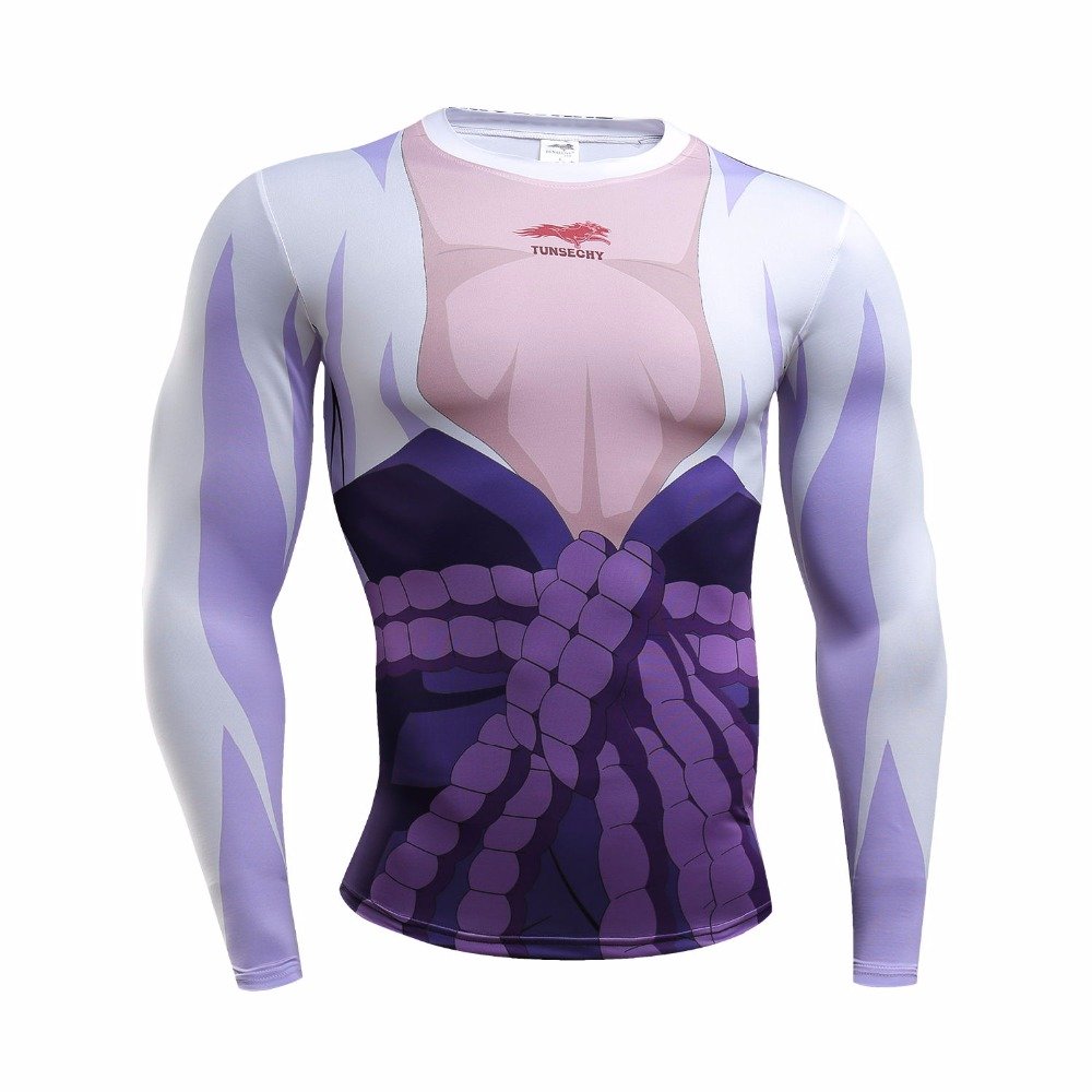 Anime Naruto Uchiha sasuke long sleeve shirt men's Adult Size Design 1
