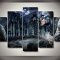 Batman Movie Gotham City HD 5pc Wall Decor Framed Oil Painting Art Superhero