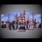 Disney Magic Castle Sleeping Beauty Magical 5pc Wall Decor Framed Oil Painting