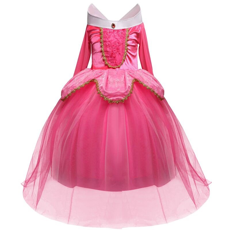 Fantasy Kids Sleeping Beauty Cosplay Costume Disney Princess