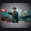 Harry Potter Movie Sourcerer HD 5pc Wall Decor Framed Oil Painting Bedroom art HD