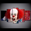 Pennywise IT Clown Evil Horror Canvas HD Wall Decor 5PC Framed oil Painting