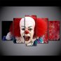 Pennywise IT Clown Evil Horror Canvas HD Wall Decor 5PC Framed oil Painting $5 SHIPPING