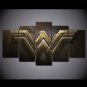 Wonder Woman Superhero Logo Action Canvas HD Wall Decor 5PC Framed oil Painting Art