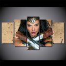 Wonder Woman Movie Superhero Character Canvas HD Wall Decor 5PC Framed oil Painting Art