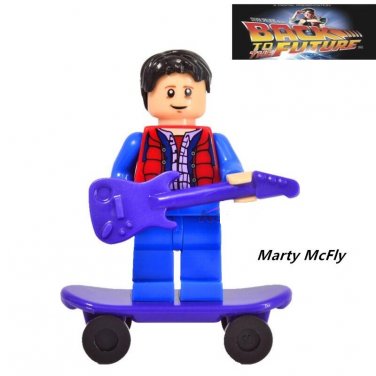 Marty McFly Back to the future Character Minifigure Mini Figure for Legos