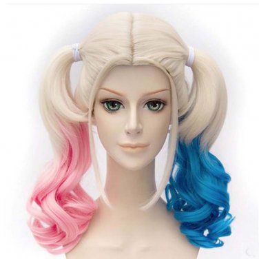 Suicide Squad Harley Quinn Cosplay Wig Synthetic Ponytail Halloween  Cosplay