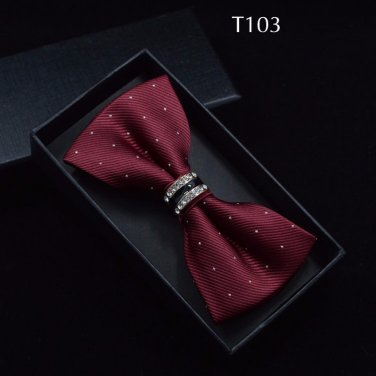 Tuxedo Bow tie Red carpet crystal accent butterfly knot Men suit accessory 103