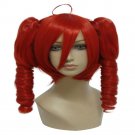 Red Curly cute style Costume Wig Red Character HALLOWEEN