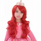 Red Curly Cosplay Costume Wig Character Synthetic  Hair Wig Kids 24in BLOWOUT SALE