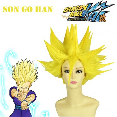 Dragon Ball Z: Son Gohan Super Saiyan Golden Anime Cosplay Wig